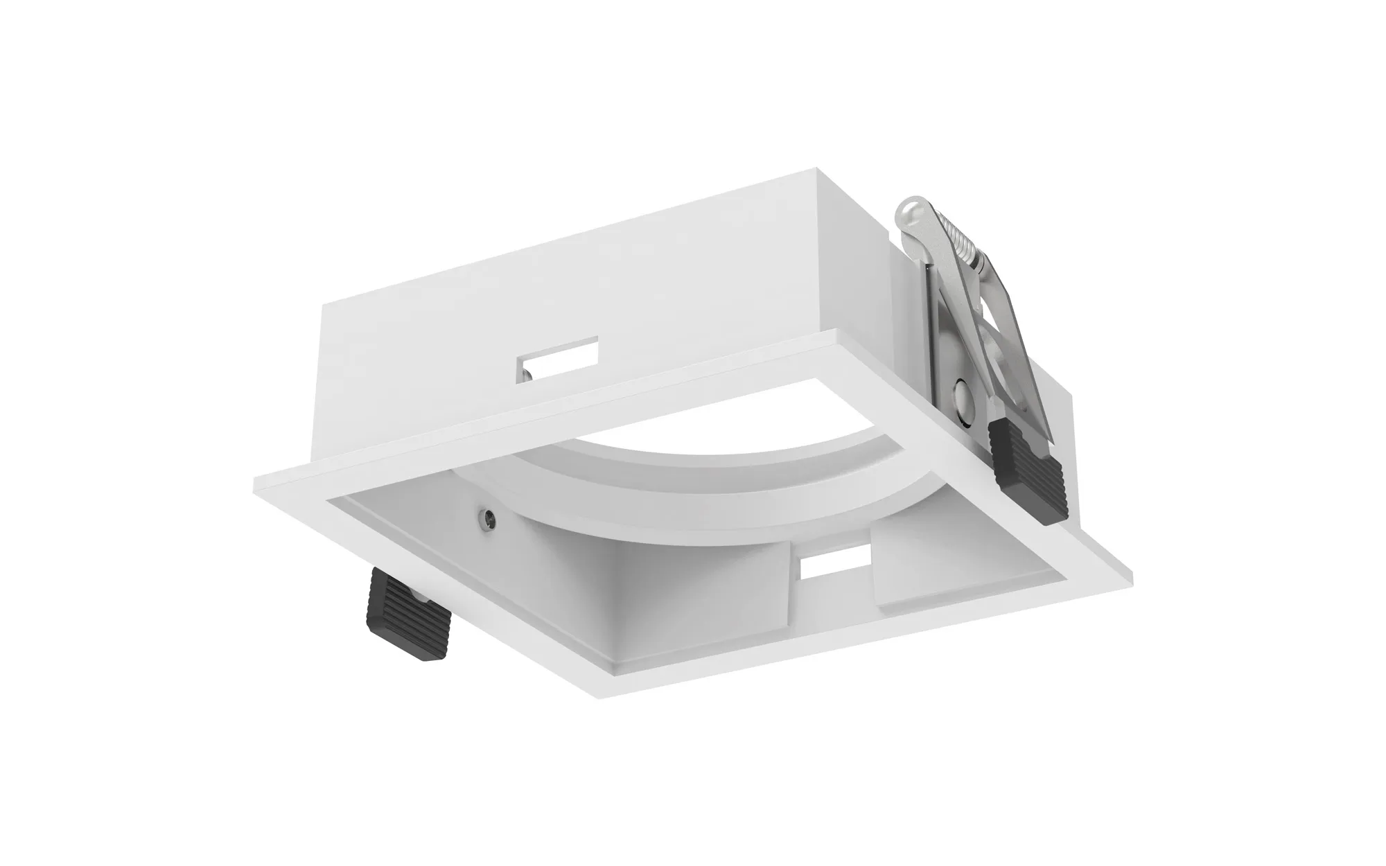 M9736  Sunrise 14W Square Recessed Led spotlight,White outer frame, Cut out :75x75, 3yrs Warranty